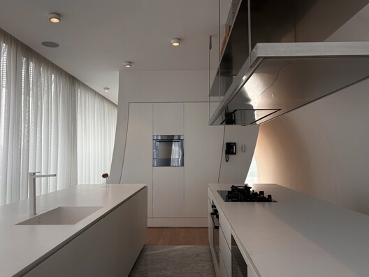 Fayssal Residence / Studio Paul Kaloustian - Interior Photography, Kitchen, Wood, Lighting, Countertop, Sink