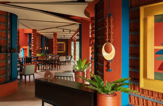 Restaurant Pavilion / Sahabat Selojene - Interior Photography, Dining room, Chair