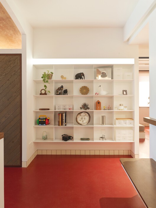 吴先生家 / 金秋野建筑工作室 - 室内图, 壁橱, 隔断, 木头, 灯