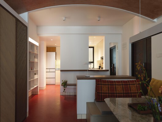 吴先生家 / 金秋野建筑工作室 - 室内图, 厨房, 木头, 灯, 椅子, 隔断, 玻璃