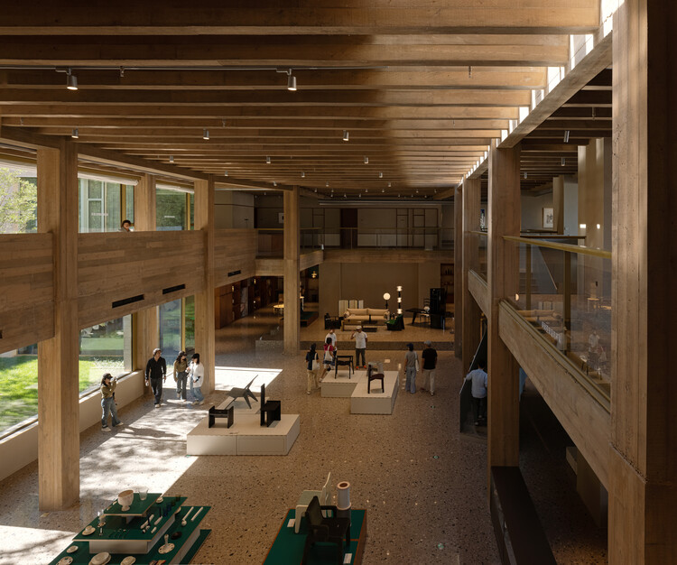 友谊湾社区，友谊之家俱乐部酒店及卷宗公寓 / 亘建筑事务所 - 室内图, 木头, 灯, 玻璃