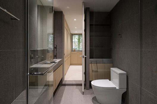 Villa de VOID / Atelier ITCH - Interior Photography, Bathroom, Toilet, Sink, Countertop, Glass, Bathtub