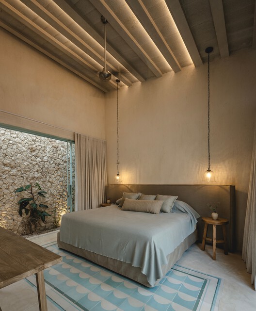 Vistalcielo / Veinte Diezz Arquitectos - Interior Photography, Bedroom, Wood, Bed, Lighting