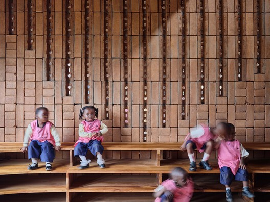 African Flow Kindergarten / Urbanitree - Interior Photography, Wood