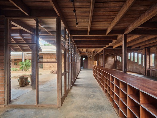 African Flow Kindergarten / Urbanitree - Interior Photography, Wood, Beam