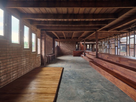 African Flow Kindergarten / Urbanitree - Interior Photography, Wood, Beam