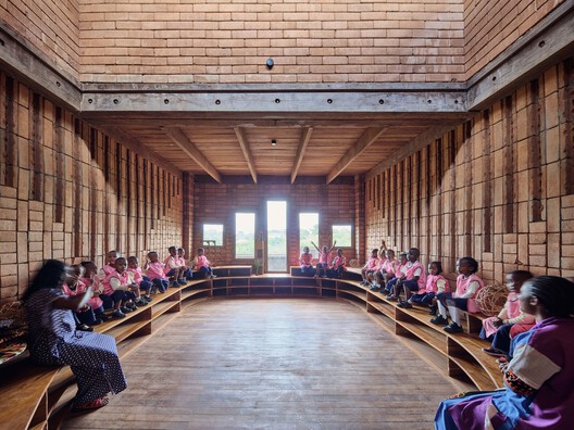 African Flow Kindergarten / Urbanitree - Interior Photography, Wood