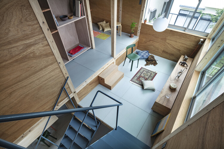 茅崎之家 / Tamada & Wakimoto Architects - 室内图, 木头, 椅子