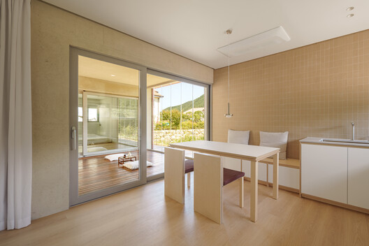 Haksanjae Private Library and Residence / CHAWOOCHAWOO - Interior Photography, Wood, Chair, Glass