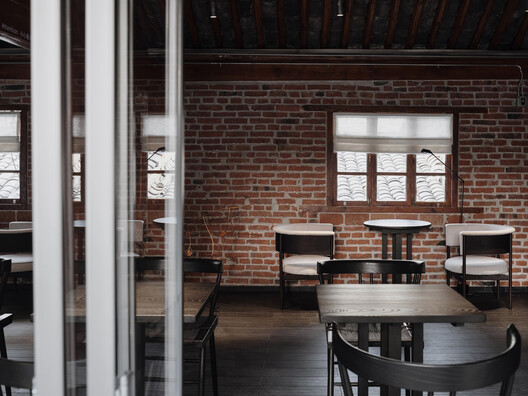 Scented Coffee / No10-Architects - Interior Photography, Dining room, Table, Chair, Glass, Brick