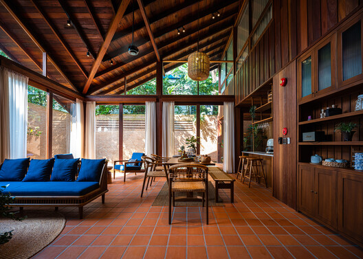 Athita Pool Villa and Spa / Studio Miti - Interior Photography, Living Room, Wood, Chair, Beam