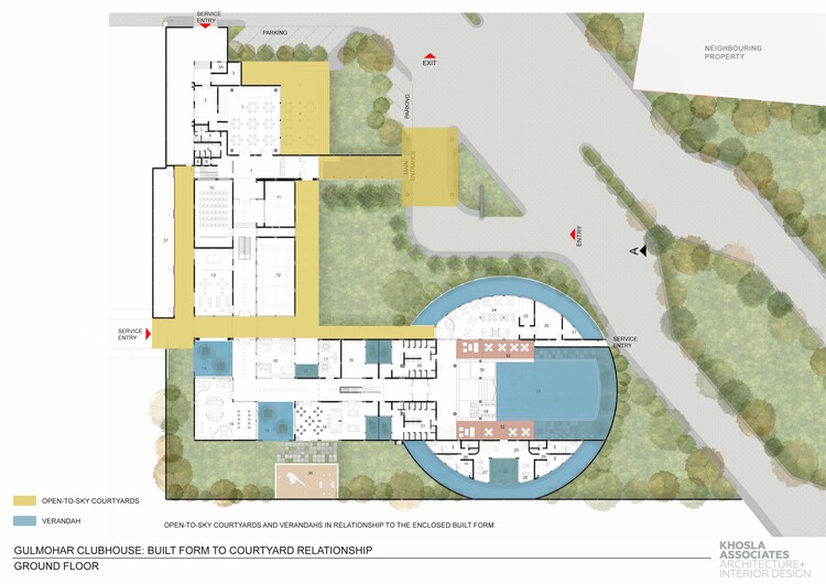 Clube Gulmohar / Khosla Associates - Imagem 34 de 37