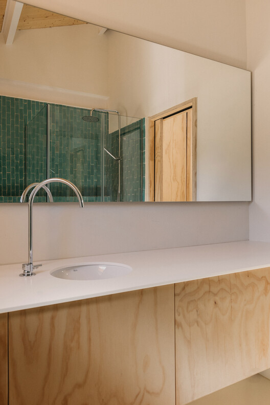 Rosa María House / delavegacanolasso - Interior Photography, Bathroom, Wood, Sink, Countertop, Glass