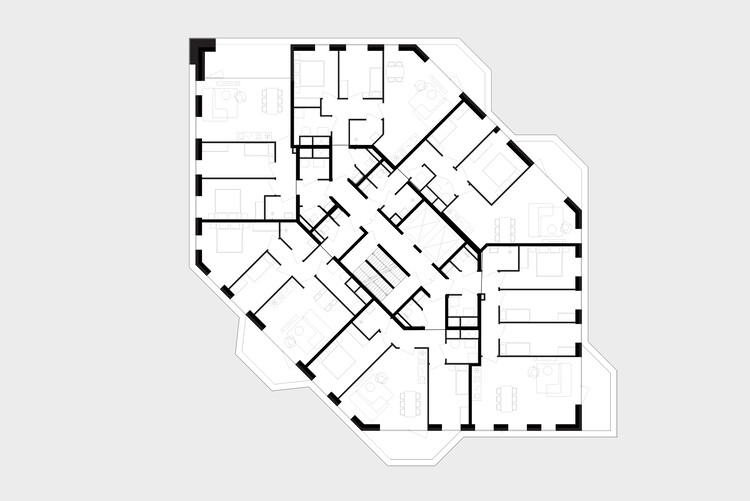 Torre Residencial Nelson / Powerhouse Company - Imagen 13 de 15