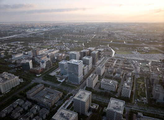 上海张江信息技术产业平台创芯天地 / 致正建筑工作室 - 建筑图, 鸟瞰图