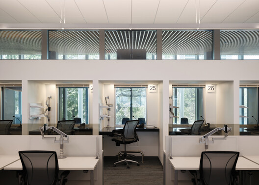 New U.S. Consulate General Guadalajara / Miller Hull Partnership - Interior Photography, Table, Lighting, Chair, Glass