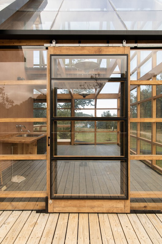 Casa Palenque  / Azimut 180° - Fotografía interior, Madera, Vidrio, Terraza, Fijación Vigas