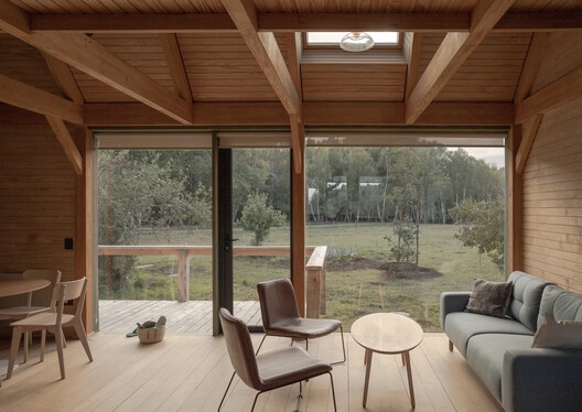 Casa Palenque  / Azimut 180° - Fotografía interior, Sala de estar, Madera, Fijación Vigas