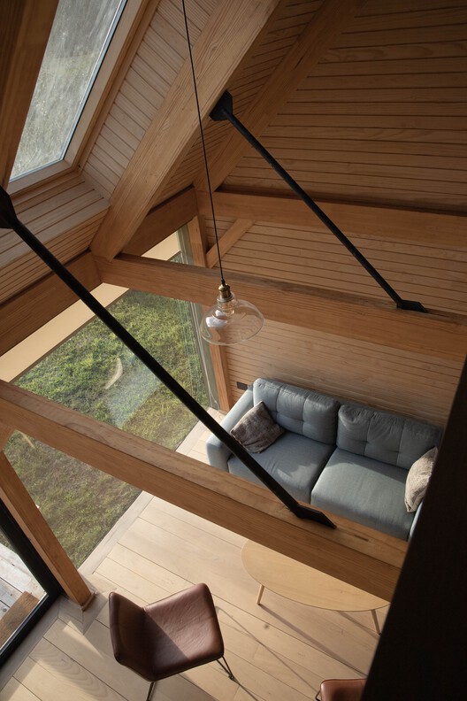 Casa Palenque  / Azimut 180° - Fotografía interior, Madera, Iluminación, Vidrio, Fijación Vigas