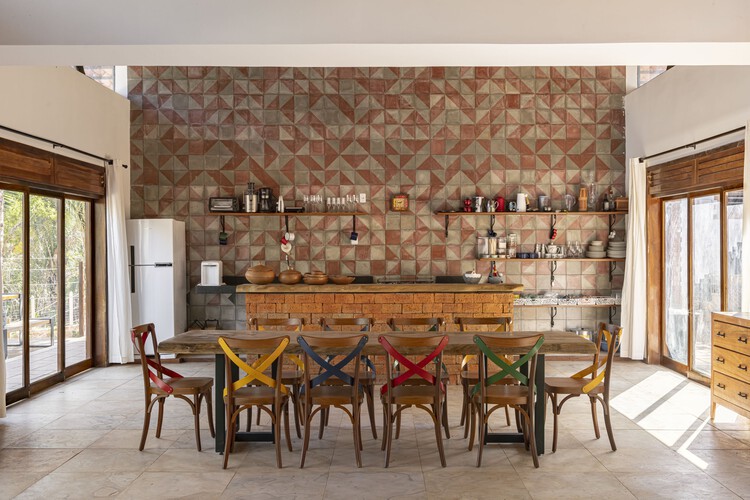 Casa Arajara / Lins Arquitetos Associados - Fotografia de Interiores, Sala de Jantar, Madeira, Mesa, Cadeira