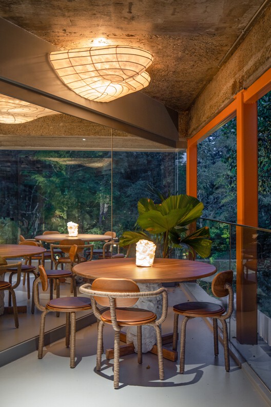 AIR Circular Campus and Cooking Club / OMA + Zarch Collaboratives - Interior Photography, Dining room, Wood, Chair, Beam