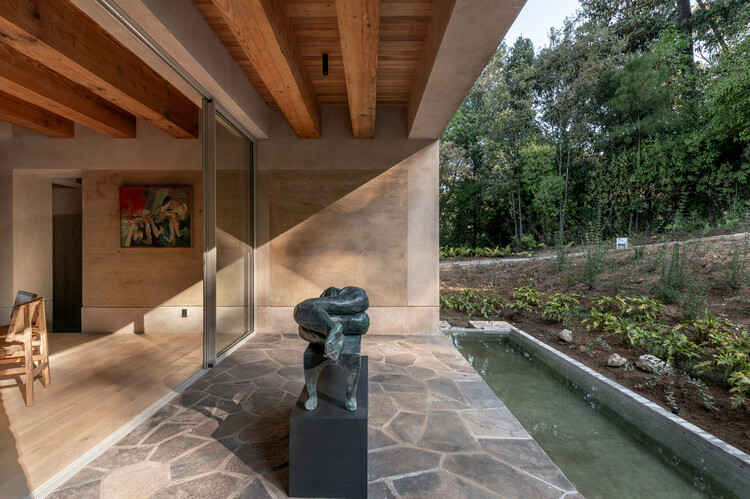 Casa KM / Grupo Lateral Arquitectura y Construcción, Ruíz Galindo - Fotografía interior, Madera, Fijación Vigas