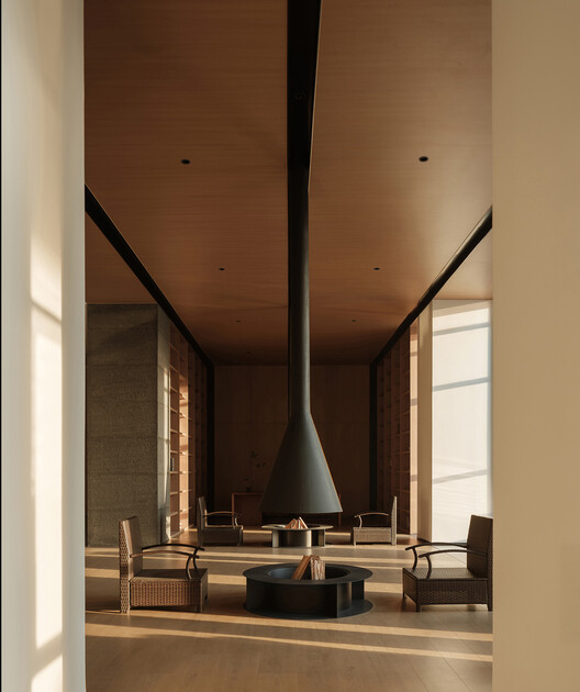 金华上市公司办公楼设计 / UD studio - 室内图, 木头, 玻璃