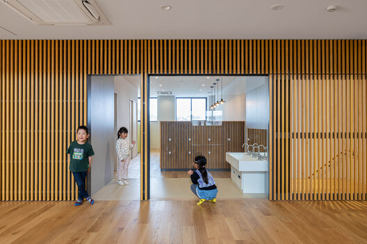 SG Kindergarten and Nursery / HIBINOSEKKEI + Youji no Shiro + Kids Design Labo - Interior Photography, Wood