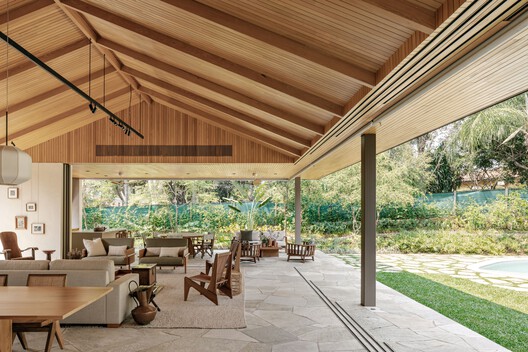 Casa PAB / SAAG Arquitetura - Fotografía interior, Madera, Fijación Vigas, Patio