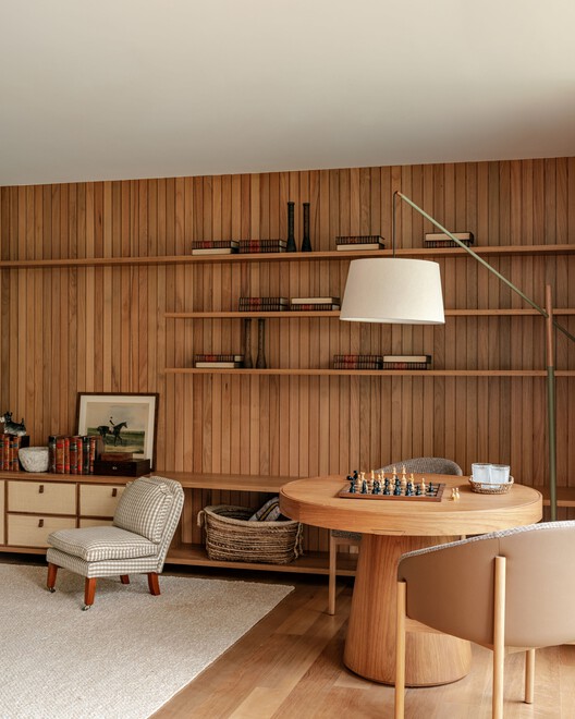 Casa PAB / SAAG Arquitetura - Fotografía interior, Madera, Mesas, Iluminación, Sillas