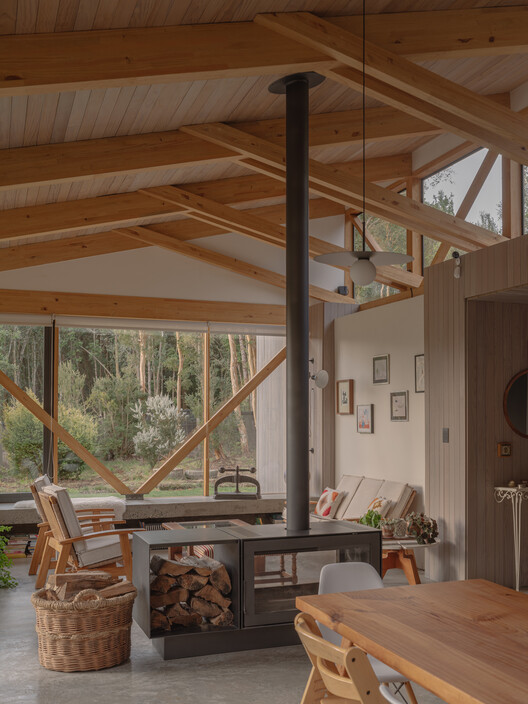 The Arboreto House / Camila Pineda Arquitectura - Interior Photography, Wood, Beam