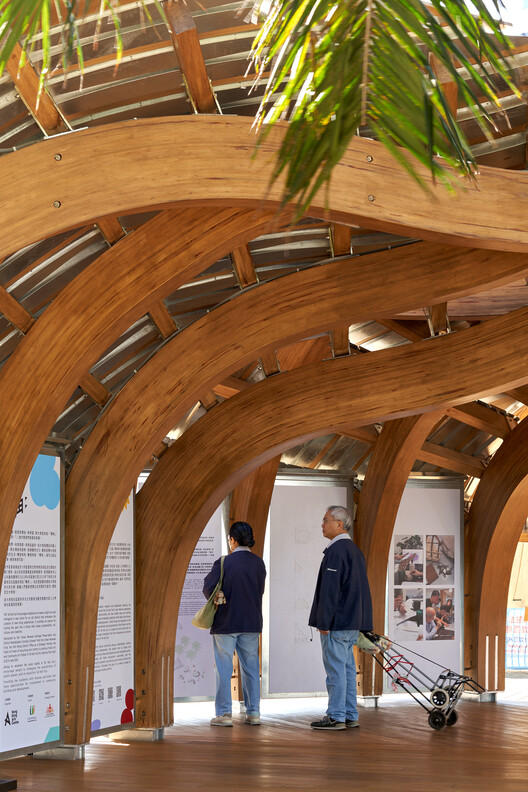 Urban Living Lab / Su Chang Design Research Office - Interior Photography, Wood, Arch, Beam, Arcade