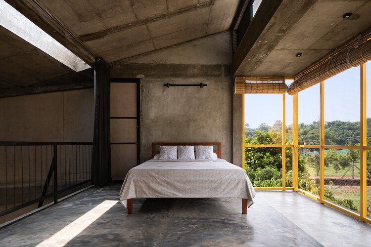 Casa Bhavati / Dhrumam Architects - Fotografía interior, Dormitorio, Madera, Fijación Vigas