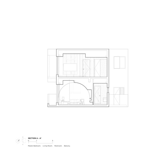 Ts Lunar Cavern Duplex Residence  / KHOA VU + TAA DESIGN - Image 26 of 29