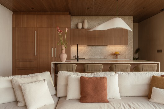Solai House / Studio Saxe - Interior Photography, Bedroom, Wood, Sofa, Lighting, Table, Chair