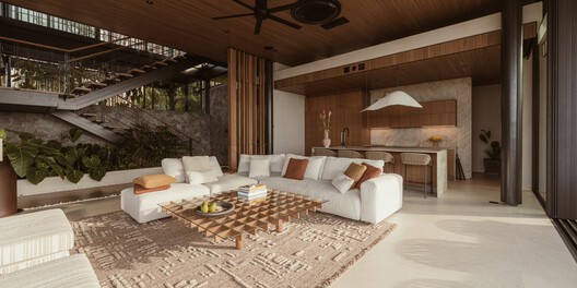 Solai House / Studio Saxe - Interior Photography, Living Room, Wood, Chair