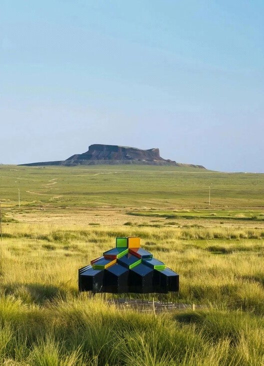 现代蒙古包装置：無热凉亭 / 阁尔建筑 - 建筑图