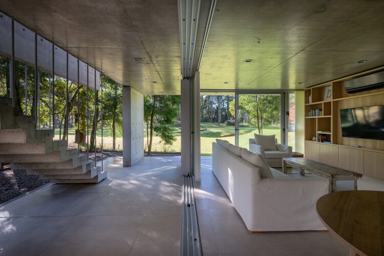 Casa Choique / Estudio Galera - Fotografía interior, Madera, Concreto