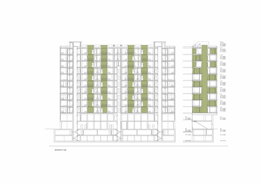 60 viviendas sociales en la Plaza de Les Glòries, Barcelona / SV60 Arquitectos - Imagen 19 de 26