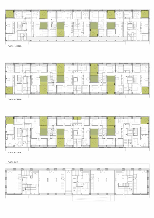 60 viviendas sociales en la Plaza de Les Glòries, Barcelona / SV60 Arquitectos - Imagen 25 de 26