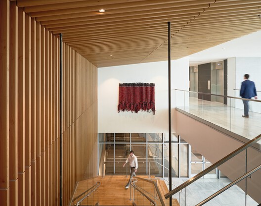 New U.S. Consulate General Guadalajara / Miller Hull Partnership - Interior Photography, Wood, Stairs, Glass