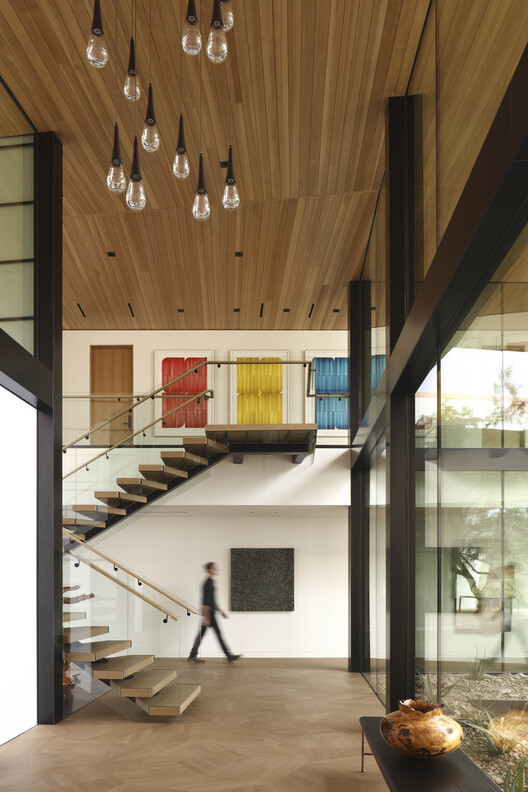 Desert Geode Residence / Kendle Design Collaborative - Interior Photography, Wood, Lighting, Stairs, Glass