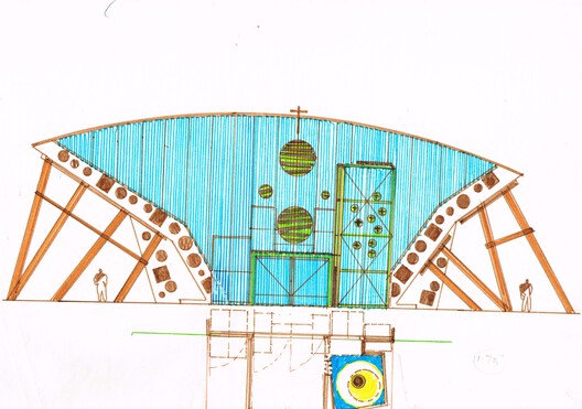 Clorindo Testa's  Artistic and Architectural Experimentation: Colors and Asymmetrical Plays in Spaces of Worship - Image 35 of 39