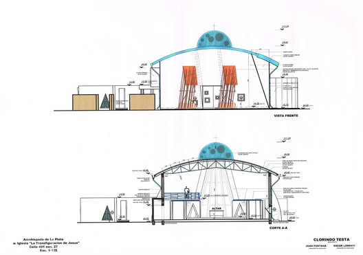 Clorindo Testa's  Artistic and Architectural Experimentation: Colors and Asymmetrical Plays in Spaces of Worship - Image 18 of 39
