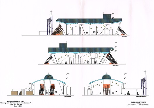Clorindo Testa's  Artistic and Architectural Experimentation: Colors and Asymmetrical Plays in Spaces of Worship - Image 20 of 39