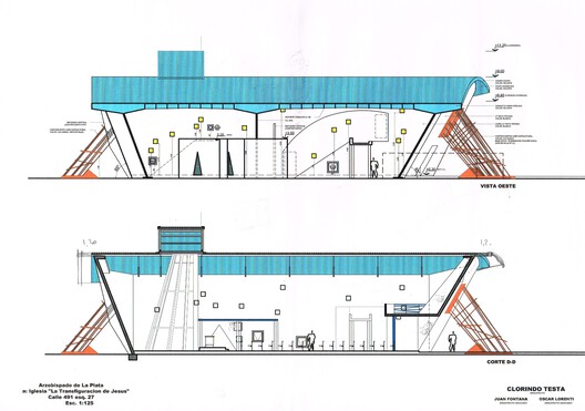 Clorindo Testa's  Artistic and Architectural Experimentation: Colors and Asymmetrical Plays in Spaces of Worship - Image 16 of 39