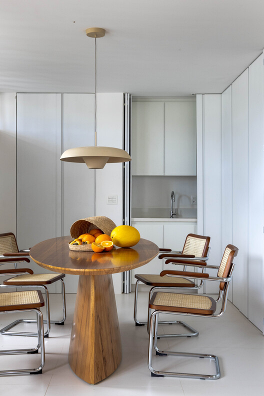 Marquês Project / Bric Arquitectura | Portillo & Pantoja - Interior Photography, Kitchen, Wood, Table, Chair, Lighting, Glass