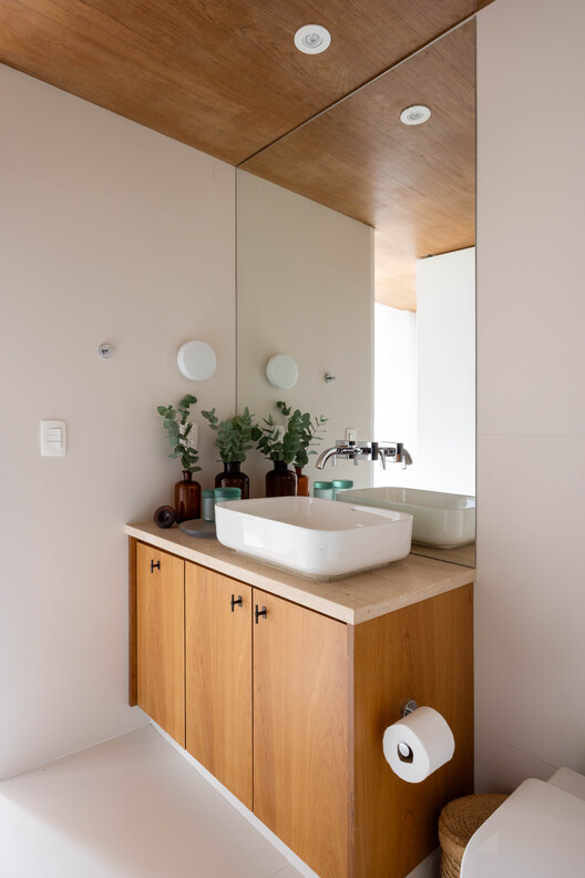 Marquês Project / Bric Arquitectura | Portillo & Pantoja - Interior Photography, Bathroom, Countertop, Sink, Wood, Lighting