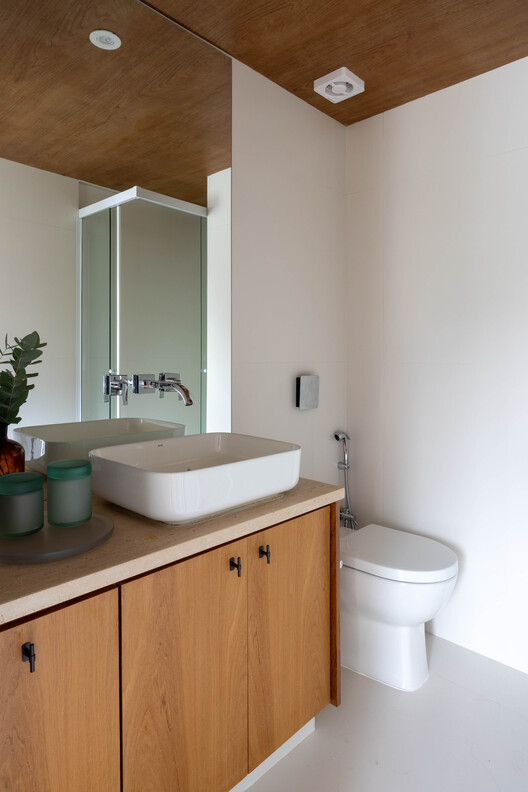 Marquês Project / Bric Arquitectura | Portillo & Pantoja - Interior Photography, Bathroom, Countertop, Sink, Wood, Lighting