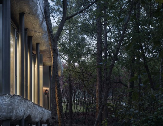 Public Restroom of Nanjing Sifang Art Lake District / WUWU Atelier, ADINJU - Exterior Photography, Wood, Column